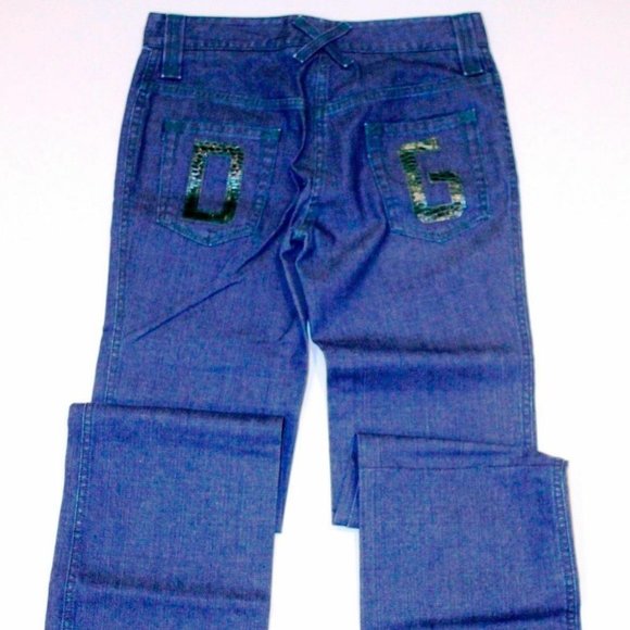 DOLCE & GABBANA  Denim D&G Jeans Wide Leg ITALY - Picture 1 of 4